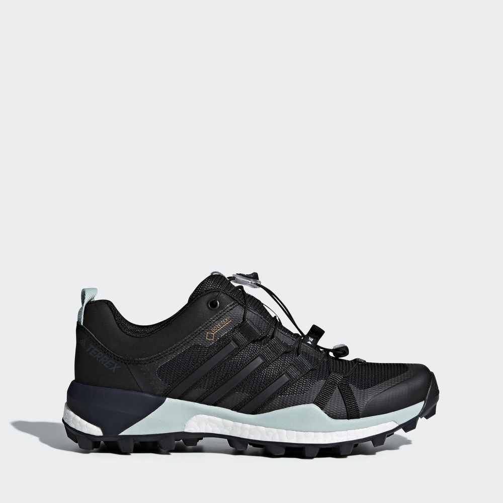 Adidas Terrex Skychaser Gtx - παπουτσια για τρεξιμο γυναικεια - Μαυρα/Μαυρα/Γκρι Πρασινο,Μέγεθος: EU